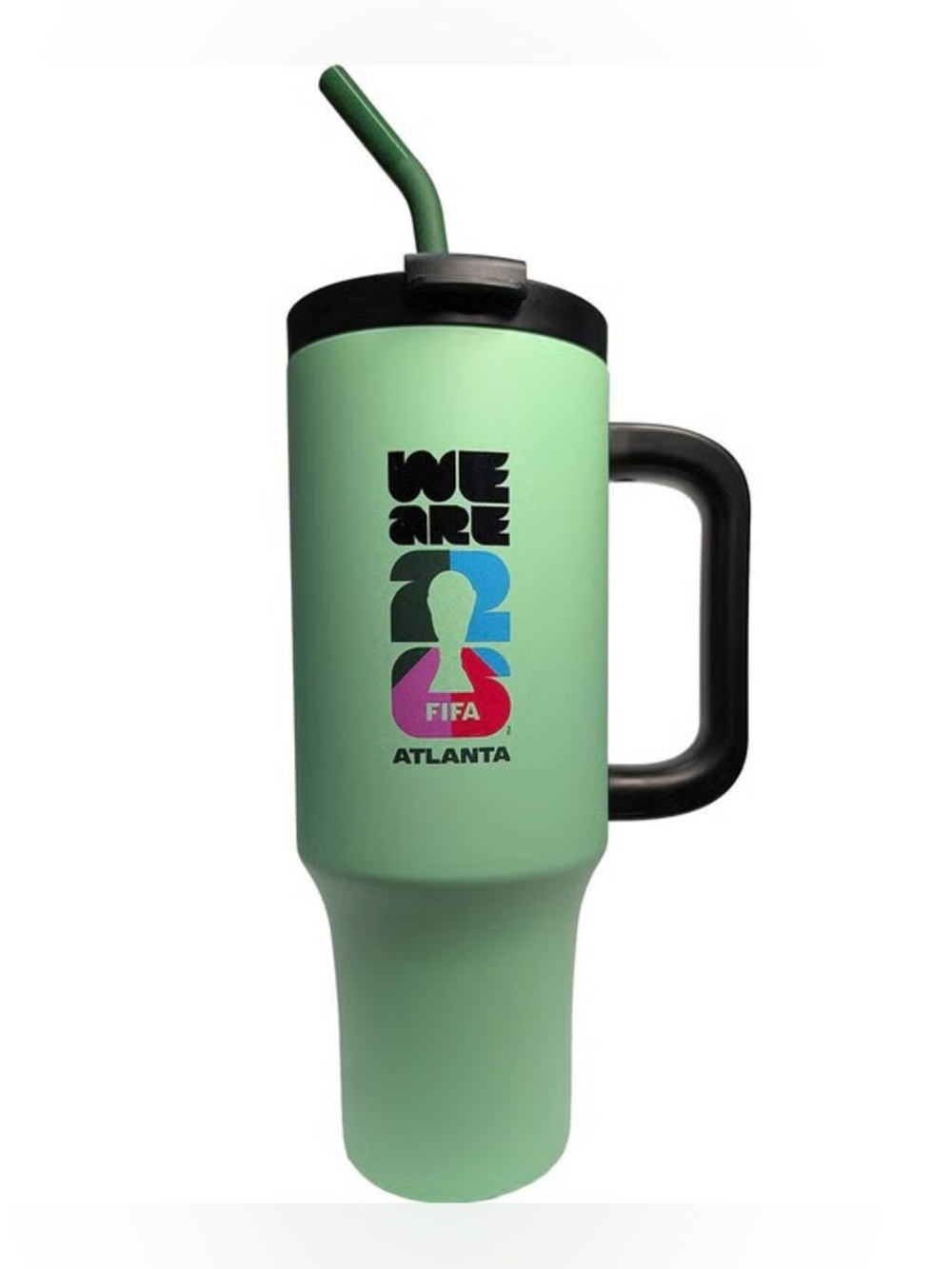 FIFA nwt Atlanta Stainless Steel Handle Tumbler Mint 40 oz World Cup 2026